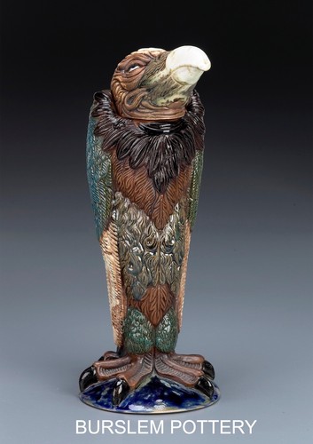 Burslem pottery grotesque bird - burslem,