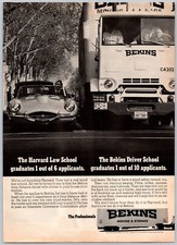 1968 TIME PRINT AD BEKINS MOVING CO STORAGE JAGUAR CAR