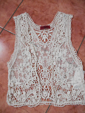 Ladies Crochet Top Size 10 12 BN