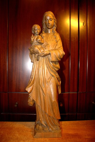 Antique hand carved wood - hand,