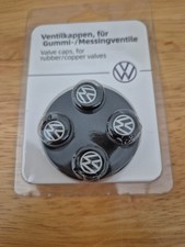 Genuine VW Black  Tyre Valve