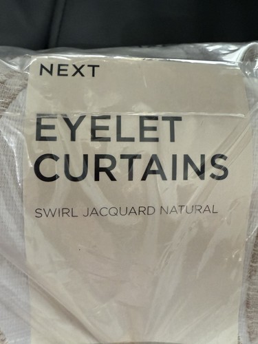 Natural jacquard swirl eyelet - jacquard,