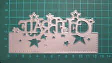 Celebrate Metal Cutting Die / Sentiment Party Stars Craft Card Die Cutter