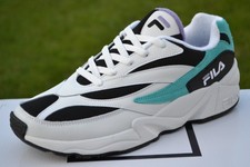 FILA Mens Running Trainers V94M LOW Black / Blue UK 9 / EU 43