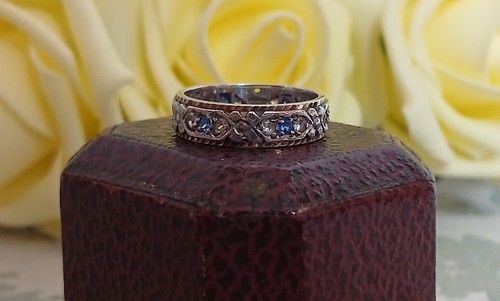 Vintage blue spinel - m&b, &