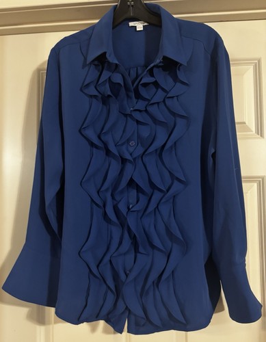 Nwot chico cascade ruffle - chico’s,