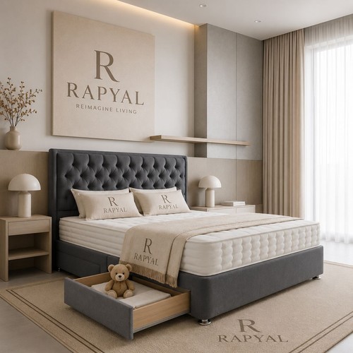 Plush divan bed set - plush, with