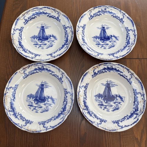 Set vintage delft blue - of,