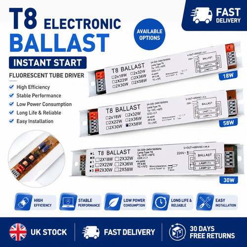 Electronic ballast 2x18w - electronic,