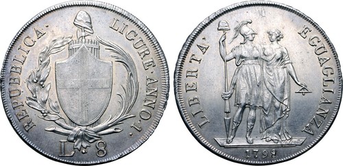 Lire 1798 genoa ligurian - lire,
