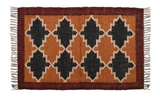 Rustic Kilim Wool Jute Rug