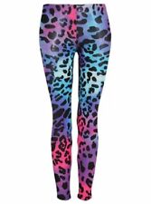 WOMEN'S LADIES FULL LENGTH MULTI PRINT LEGGINGS STRETCH CASUAL PANTS SIZE 8-26