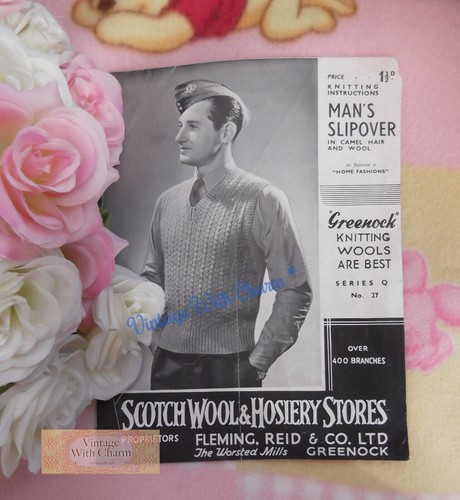 Vintage 1940s knitting - vintage,