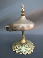 Antique or vintage brass & bell metal counter or reception desktop bell