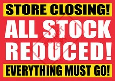 Closing Down Sale Poster