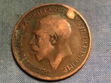 1915 George V half Penny British halfpenny