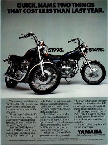 1980 yamaha xs650 xs400 - xs650,