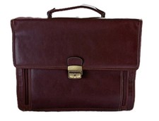 David Jones (France) Gents Vintage Faux Leather Briefcase with Catch.