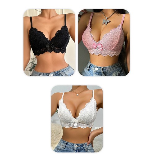 Women backless lace bra - lace, with