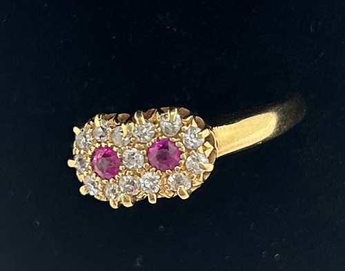Antique gold ruby and - ct,