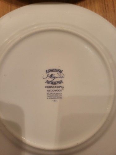 Wedgwood cornucopia side - wedgwood, plate