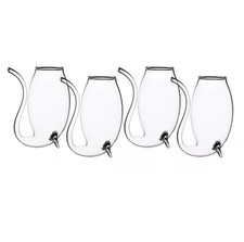 BarCraft Set of 4 Glass Port