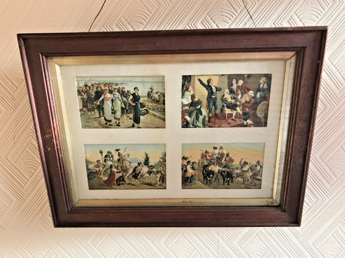 Original victorian oak - victorian, framed