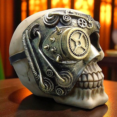 Steampunk skull ornament - skull,