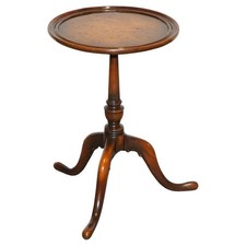 VINTAGE BRIGHTS OF NETTLEBED BURR WALNUT SIDE END WINE TABLE