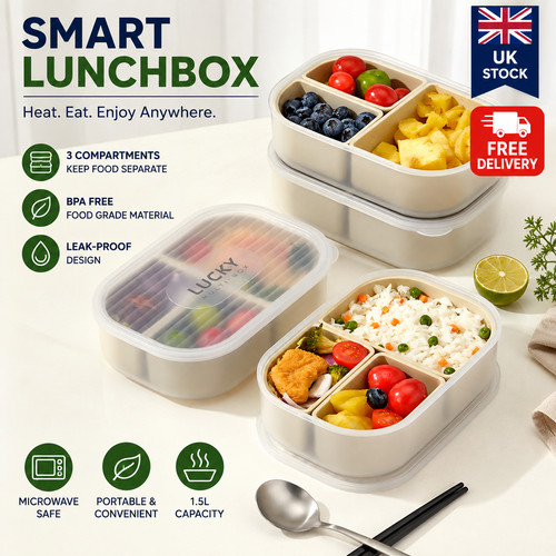 Compartment lunch box bento - 3,