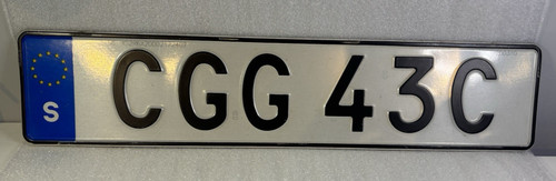 Sweden swedish number license - swedish,