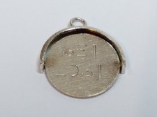 Sterling silver 925 GET LOST spinning spinner charm for bracelet ladies vintage