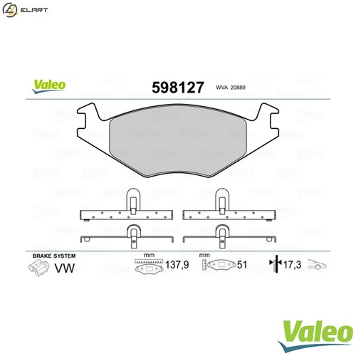 Brake pad set - pad,