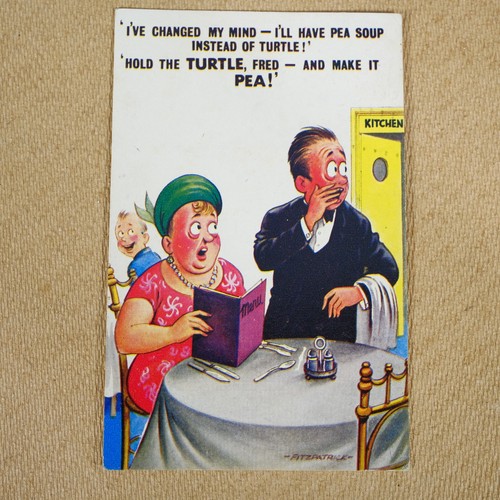Vintage postcard funny - funny, comic