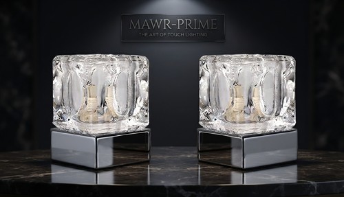 Modern glass ice cube table - modern,