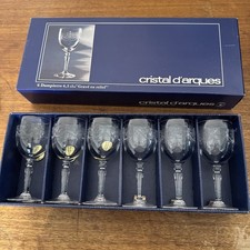 6 White Wine Glasses In Crystal From Arques Model Dampierre 6,5cl