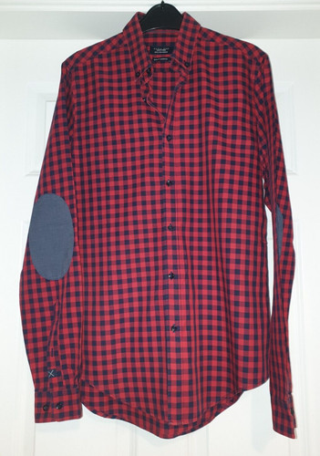 Zara man red black checked - zara,