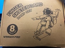 NEW WINNER PRO Fingerboard Skate Set Finger Skateboard Ramp 8 Piece Set