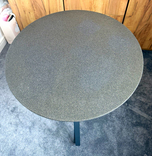 Round grey metal - grey,