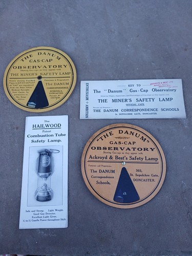 Job lot miner lamp and - lot, miner's