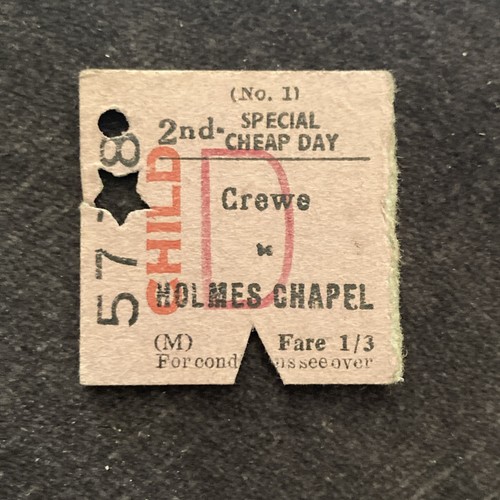 Half railway ticket - railway, (