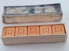 Vintage poker dice Made in