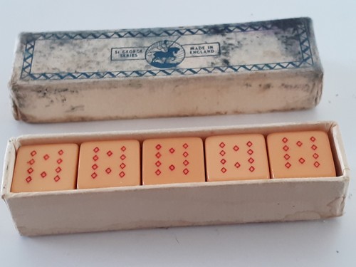 Vintage poker dice - , made