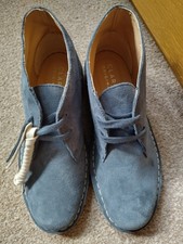 Clarks Originals DESERT BOOT Blue Suede UK 5 / 38
