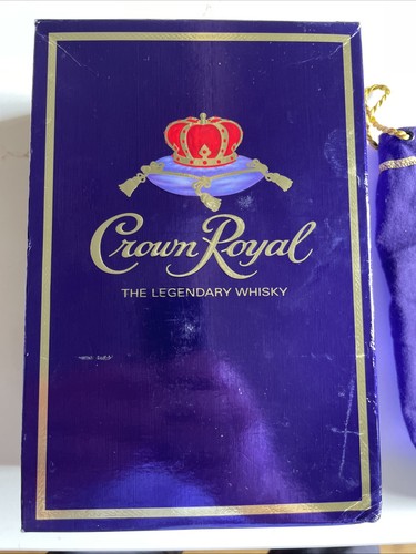 Crown royal empty - empty, whisky