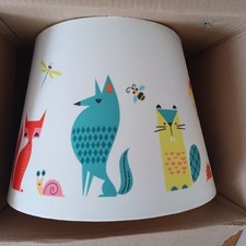 Ikea lampshade JATTENDAL nursery animals fox bear bee h/hog mouse 
