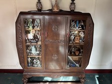 Antique Carved Oak Display