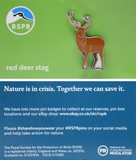 RSPB Pin Badge Red Deer Stag