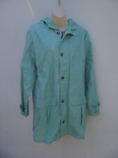 Mint Green Coat Size M Ladies Cotton Traders Classic Jacket Hooded Womens