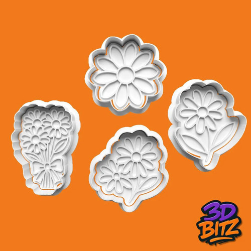 Floral bouquet cookie - floral, cutter